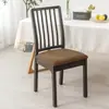 Juego de Fundas Elásticas de Punto para Sillas de Comedor para Hogar y Hotel, Funda Completa para Silla, Nuevo Modelo Transfronterizo, Color Sólido Simple