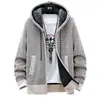 2026 Otoño e Invierno Transfronterizo Nuevo Suéter con Capucha Grueso Holgado de Punto Talla Grande Chaqueta Casual de Moda para Hombre