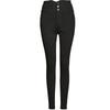 SP68 calça mágica outono e inverno novo clássico cintura alta três botões leggings moda leggings Joker XJ446