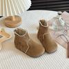 Botas para Niña 2025 Invierno Nuevas Botas Engrosadas para Niños Botas Cortas de Princesa para Niñas Suela Suave Zapatos Birkenstock