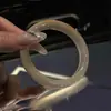 Pulsera de Ágata Color Dorado Champagne, una Alternativa Económica a las Pulseras de Jade para Mujer, Calcedonia Tipo Hielo Comparable al Jade, con un Estilo Antiguo, Perfecta como Regalo para una Novia