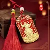 Shunxin Xuantan Deus da Riqueza Marcial Zhao Gongming Montado em um Tigre Relevo 3D Dupla Face Estilo Nacional Pingente Chaveiro Atacado
