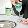 Copa en forma de tulipa, vaso de vidrio transparente para el hogar, copa de vino tinto, copa de champán atmosférica, vaso para jugo, copa de vino espumoso