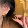 Aretes Metálicos Lisos Ovalados Geométricos para Mujer, Adecuados para el Viaje Diario en Otoño e Invierno, Aretes Versátiles con un Diseño Único y Elegante