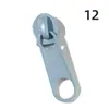 Extractor de cremallera largo #5 de aleación de zinc al por mayor en stock del fabricante para bolsos y ropa, extractor de cremallera metálico colorido, extractor tipo nariz de elefante sin bloqueo