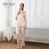 Pijamas de Seda para Mujer Personalizadas de Fábrica con Imágenes y Muestras Procesadas 19 Mumisang Seda Especificaciones y Colores Opcionales
