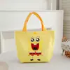 Nueva Bolsa de Lona Estilo Dibujo Animado Linda Gatito Bolso de Mano para Estudiante Versátil de Verano Ropa de Trabajo Bolsa de Gran Capacidad