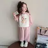 Traje para Niñas Primavera Otoño 2026 Nuevo Infantil Elegante Otoño Bebé Niña Casual Moda Ropa de Otoño Sudadera Conjunto de Dos Piezas