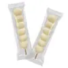 Bolsa de empaque para helado de cono grande de cadena de leche, paleta de hielo, paleta de hielo vieja, sellada, dentada, transparente, blanco escarchado, hecha a mano