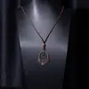 Colar Longo Artesanal Mais Vendido Globalmente Estilo Boêmio Pingente de Flor com Franja Estilo Étnico Colar Retrô