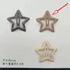 Pinza para el pelo de estrella de gota de aceite estrella de cinco puntas bb clip para el pelo de los niños flequillo vigor pinza para el pelo de niña pinza para el pelo de princesa flequillo de color