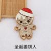 Cross-border venda quente cartoon ouro em pó árvore de Natal Old Man material feito à mão DIY hairpin acessórios de cabelo decorações de Natal atacado
