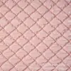 Nuevo Tejido Compuesto de Cuero Acolchado Ultrasónico en Relieve, Cuadriculado Grueso Mate, Imitación de PU, Acolchado para Ropa y Bolsos