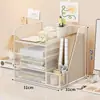 Caja organizadora de cosméticos, un estante de almacenamiento de escritorio elegante y lujoso, un estante de almacenamiento de gran capacidad y multicapa para productos de cuidado de la piel, perfecto para un tocador