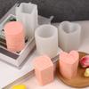 DIY Cartas de Amor Corazón Cuadrado Cilindro 3 Velas Aromáticas Atmósfera Romántica San Valentín Moldes de Silicona