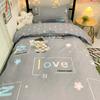 A6L Algodón Dormitorio Estudiantil Juego de Tres Piezas Cama Superior e Inferior Ropa de Cama 100 Sábana Funda de Edredón Juego de Seis Piezas Edredón