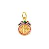 Materiales DIY hechos a mano accesorios pulsera de oro arena pulsera Conejo de Jade calabaza palabra de la suerte pequeña gota colgante de esmalte colgante