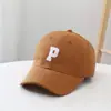 Boné de Beisebol Simples Han Feng Baby para Bebês Estiloso Infantil Personalizado Meninos e Meninas Cor Sólida Estilo Ocidental Com Letra Proteção Solar Chapéu Protetor Solar