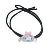 Sanrio fofo transparente cabeça de cachorro Yugui corda ins casal elástico pequeno para namorado desenho animado coreano namoradas acessórios de cabelo