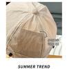 Produtos de fábrica verão protetor solar boné fêmea Ruth com pescador chapéu rosto pequeno chapéu de sol ultravioleta chapéu de sol atacado