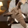 Marionetas de mano animales juegos de manos para calmar muñeca actuación león puede abrir la boca muñeco animal utilería para conferencias de jardín de infantes