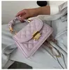 Popular bolso ins para mujer que combina con todo 2024 popular moda coreana cadena bandolera celebridad de internet portátil bolso cuadrado pequeño