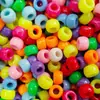 Cuentas de Barril de Plástico de 6*9mm para Rastas, Cuentas de Agujero Grande para Manualidades Hechas a Mano, Accesorios para Cordones de Zapatos, Accesorios para Ropa y Componentes de Joyería