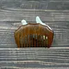 Peine de Sándalo Dorado para Uso en Casa, Peine Tallado de Mango Largo, Peine de Dientes Finos para Cabello Largo, Regalo Unisex, Peine de Sándalo al por Mayor