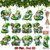 Decoraciones de Hombre de Jengibre Lindas Planas de Madera de 12 Piezas para Navidad, Halloween, Año Nuevo e Invierno