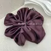 Goma para el pelo satinada estilo coreano, perezosa, con estampado floral, diadema de alta gama, accesorio para el pelo moderno y versátil