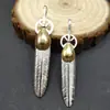 Nuevo al por mayor plata s925 moda concha pluma hombres y mujeres vintage plata tailandesa moda colgante de plata de ley