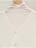Camiseta Básica de Seda Antigancho Ajustada de Manga Larga con Cuello Semi-Alto para Mujer, Top de Malla Fina de Verano Estilo Hada, Camiseta con Orejas