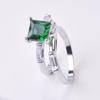 Zhenrong ebay AliExpress explosiones comercio exterior transfronterizo anillo de piedras preciosas de color incrustadas anillo cuadrado europeo y americano anillo de boda