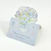 Cartão de Cumprimentos com Buquê de Flores 3D, Cartão de Mensagem, Cartão de Bênção, Cartão Decorativo de Presente para o Dia dos Namorados