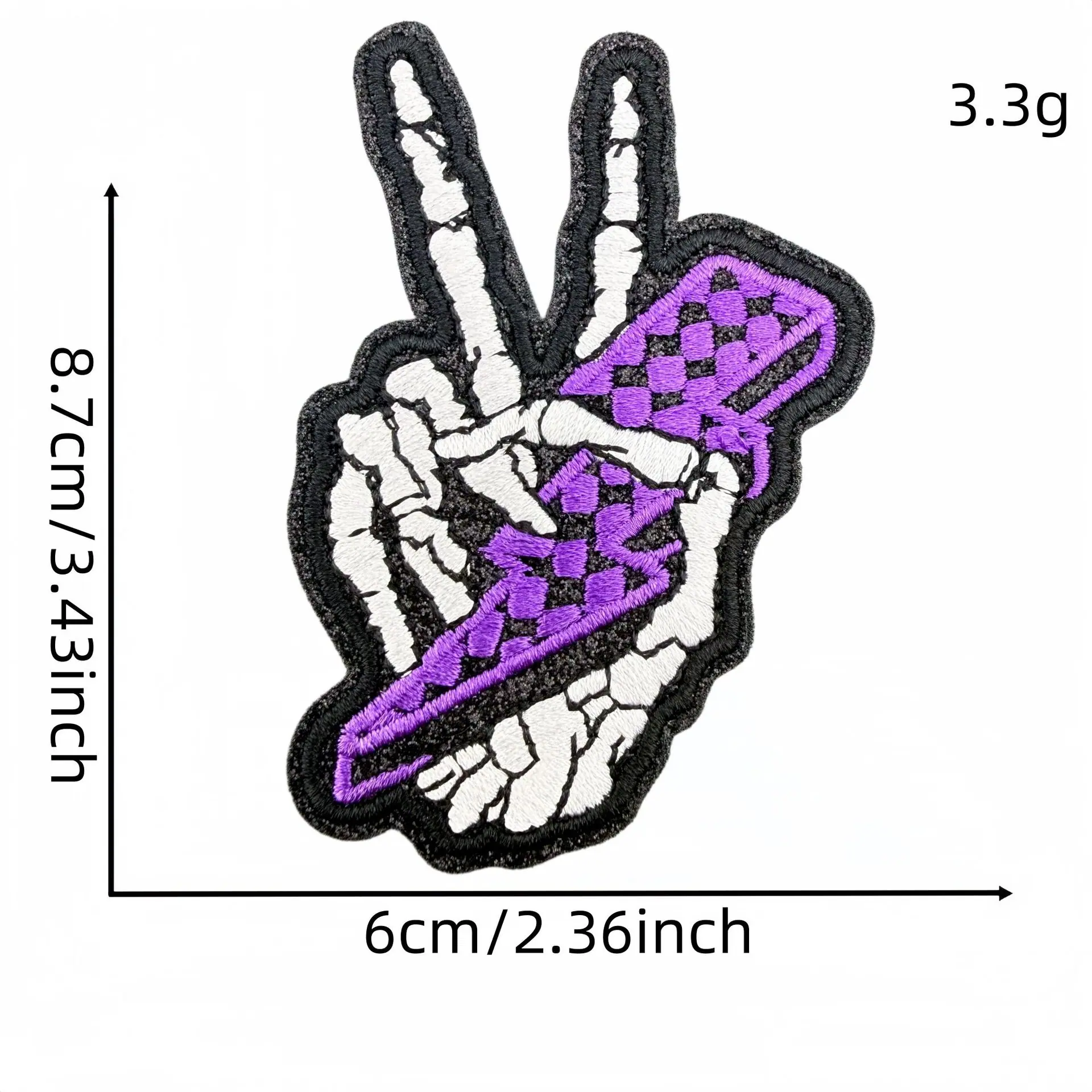 骷髅手布贴2#