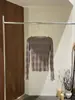 [Kai Pu] Trece Filas Otoño Terciopelo Francés Jacquard de Seda Top Plisado de un Hombro Versátil Camisa Pequeña de Manga Larga CSA7172