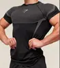 Amazon Comercio Exterior Ropa Deportiva para Hombre de Manga Corta GYM Fitness Running Entrenamiento Elástica Moda Estampada Camiseta de Cuello Redondo