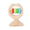 Sonaja de madera para bebé recién nacido transfronteriza de Amazon, campana de cuna, campana para agarrar con la mano, juguete relajante, lote de madera para jugar, entrega