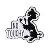 Broche de Molde de Desenho Animado para Roupas Transfronteiriças Insígnia com Letra em Inglês Acessórios para Roupas Banda de Joia de Liga Fixa Medalha