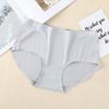 [Personalizado] una pieza de seda de hielo sin costuras para mujer talla de cintura color sólido transpirable calzones sexys de mujer 810