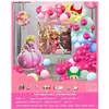 Set de Globos de Cumpleaños, Decoración para Fiesta de Cumpleaños de Novia en San Valentín, Globos de Papel de Aluminio, un Set Completo con un Toque de Lujo