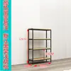 Estante de Chão Sala de Estar Simples Prateleira Multicamada Estante de Ferro Estante de Aço Madeira Rack de Armazenamento Prateleira de Exibição Simples