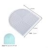Bandeja Ondulada em Arco em Forma de U Molde de Silicone Escada Curva DIY Campo Gesso Resina Cimento Porta-Copos Mesa