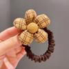 Novo Leite Infantil Curry Cor Corda Cabelo Tecido Do Bebê Flor Anel de Cabelo Da Menina Faixa De Cabelo Acessórios De Cabelo Para Meninas
