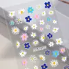 Adesivo de unha florzinha graffiti colorido 5D relevo tridimensional flor dopamina arte de unha adesivo joia HG