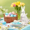 Zc093 Mantel de Mesa de Pascua Mantel de Mesa Fiesta Tema Festivo Hogar Sala de Estar Tapete de Mesa Girassol Manteles Individuales Decorativos