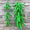 Chiles Picantes, Maíz Falso, Ajo, Cacahuates, Verduras, Frutas, Restaurante de Campo, Decoraciones de Modelo de Campo de Jardín, Cuerdas para Colgar