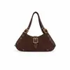 Bolsa baguette transversal com alça de ombro ajustável, moderna, para mulheres, bolsa de ombro único ou transversal, bolsa de meia-lua para antebraço, estilo biker da moda