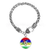 Aliexpress Más Vendido Colgante de Aleación Delta Sigma Theta Sigma Equipo Pulsera Retorcida Bsk