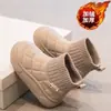 Botas de Nieve Cálidas Forradas de Polar para Niñas 2025 Nuevo Estilo Otoño Niños Medianos y Grandes Moda Casual Deportiva para Niños Botas de Nieve